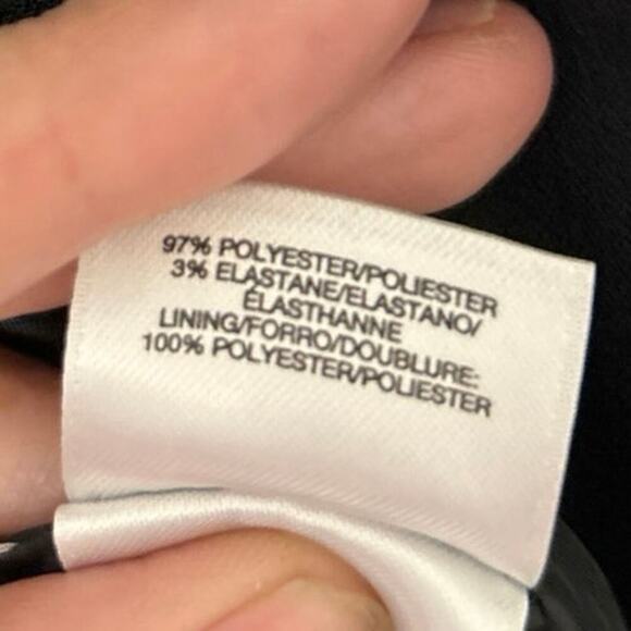 KASPER NWT Open Front Fly Away 3/4 Sleeve Black Suit Jacket Size 18 - Picture 14 of 14